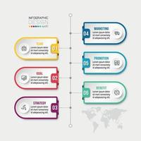 Infografik-Vorlage für Geschäftsabläufe vektor