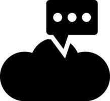 Email Wolke Lager oder online Botschaft Symbol. vektor