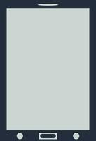 illustration av Färg mobil telefon ikon med tom skärm. vektor