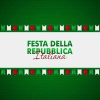 festa della repubblica Italienisch, 2 giungno, Italien Republik Tag 2 Juni, Italien National Flagge. Feier Hintergrund vektor