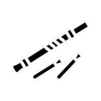 Blasrohr Waffe Militär- Glyphe Symbol Vektor Illustration