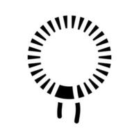 Induktor elektronisch Komponente Glyphe Symbol Vektor Illustration