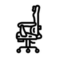 Stuhl Spielen pc Linie Symbol Vektor Illustration