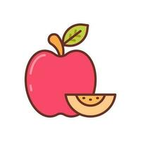 Apfel Symbol im Vektor. Illustration vektor