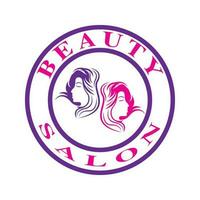 kvinnor skönhet, salong, spa, hår minimalistisk logotyp design vektor
