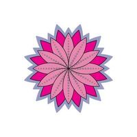 traditionell asiatisk färgrik blommig mönster färgade glas mosaik- logotyp bricka design inspiration vektor
