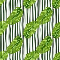 abstrakt exotisch Pflanze nahtlos Muster. botanisch Blätter Hintergrund. tropisch Muster Hintergrund mit Palme Blatt und Blumen- Motive. vektor
