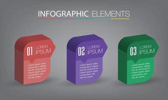 modern textruta mall banner infographics vektor