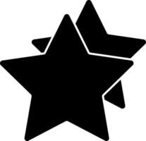 Vektor Illustration von Star Glyphe Symbol.