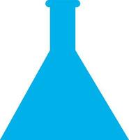 Blau Farbe von voll Flasche Symbol im Illustration. vektor