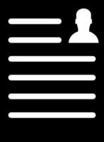 Illustration von Wähler Lehrplan Glyphe Symbol. vektor