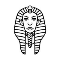 farao cleopatra, egyptisk kvinna hand ritade. vektor