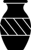 isoliert Vase Symbol oder Symbol. vektor