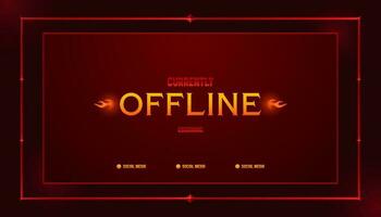 offline Strom Banner Design vektor