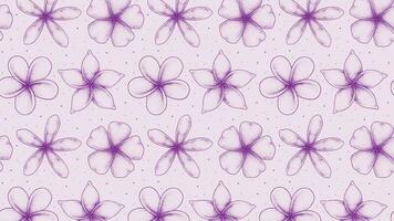 frangipani blomma sömlös mönster vektor