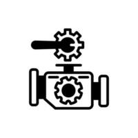 Motor Reparatur Symbol im Vektor. Illustration vektor