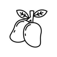 mango ikon i vektor. illustration vektor