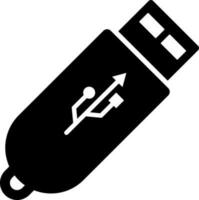 USB Symbol im eben Stil. vektor