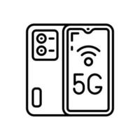 5g smartphones ikon i vektor. illustration vektor