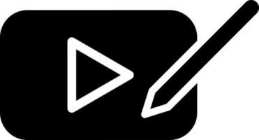 Entwerfen Video abspielen Symbol oder Symbol. vektor