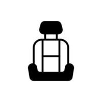 Auto Sitz Symbol im Vektor. Illustration vektor