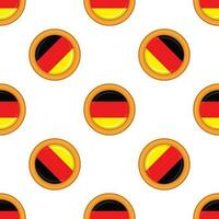 mönster kaka med flagga Land Tyskland i gott kex vektor