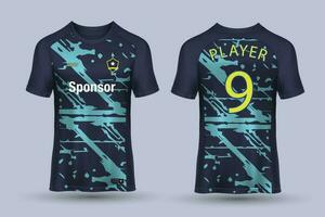 Fußball Jersey Vorlage Sport t Hemd Design vektor