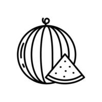 Wassermelone Symbol im Vektor. Illustration vektor