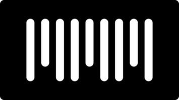 Glyphe Bar Code Symbol oder Symbol. vektor
