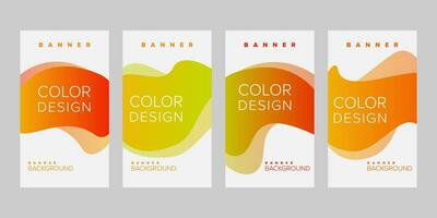 Farbe Hintergrund Banner Vektor Design Vorlage