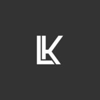 lk Logo Vektor Symbol Illustration