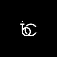 bc Initiale Monogramm Vektor Symbol Illustration