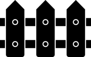 platt stil staket ikon eller symbol. vektor