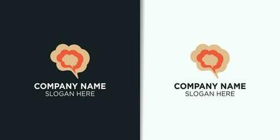 Gehirn Logo Design Vorlage, Gesundheit Logo Inspiration, Clever und kreativ Logo Design vektor