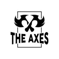 Axt Logo, Holz Schneiden Werkzeug Vektor Symbol, Silhouette Design, retro Jahrgang Stil