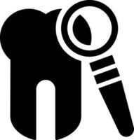 dental kolla upp ikon eller symbol. vektor