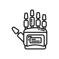 Roboter Hand Symbol im Vektor. Illustration vektor