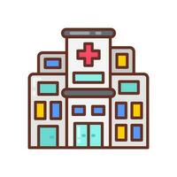 Krankenhaus Symbol im Vektor. Illustration vektor