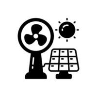 Solar- Ventilator Symbol im Vektor. Illustration vektor