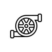 Turbine Symbol im Vektor. Illustration vektor