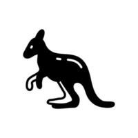 Känguru Symbol im Vektor. Illustration vektor