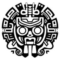 Maya aztekisch Totem tätowieren Vektor Symbol