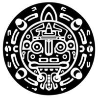 Maya aztekisch Totem tätowieren Vektor Symbol