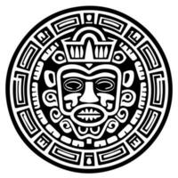 mayan aztec totem tatuering vektor ikon