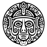 Maya aztekisch Totem tätowieren Vektor Symbol