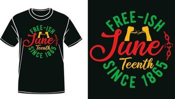 freizügig 19. Juni seit 1865- feiern 19. Juni Design zum T-Shirt, Becher, Banner, Kapuzenpullover, usw vektor