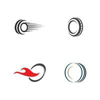 Reifen Logo und Symbol Vorlage Lager Vektor Bild