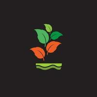 logotyp för ekologisk växt vektor