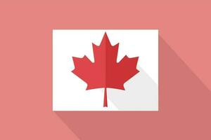 kanada flagga geometrisk vektor illustration