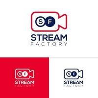 Kamera Logo Vorlage, kreativ Kamera Logo Design Vektor, Brief sf Logo Konzept vektor